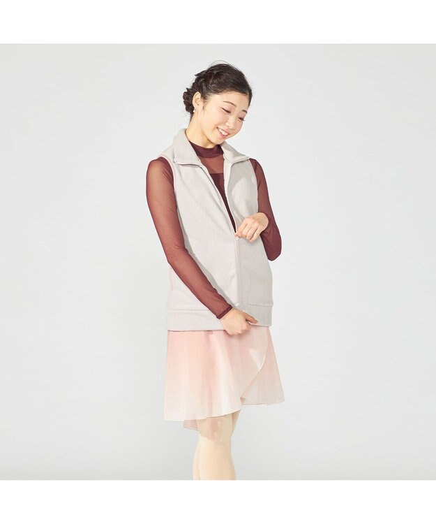 Chacott 【Nela ライン】ベスト パールグレー