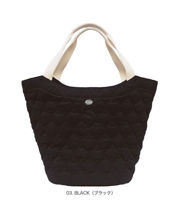 ROOTOTE 3634【A4収納】SN.ラウンド.ミリタリーキルト-A 03：ブラック