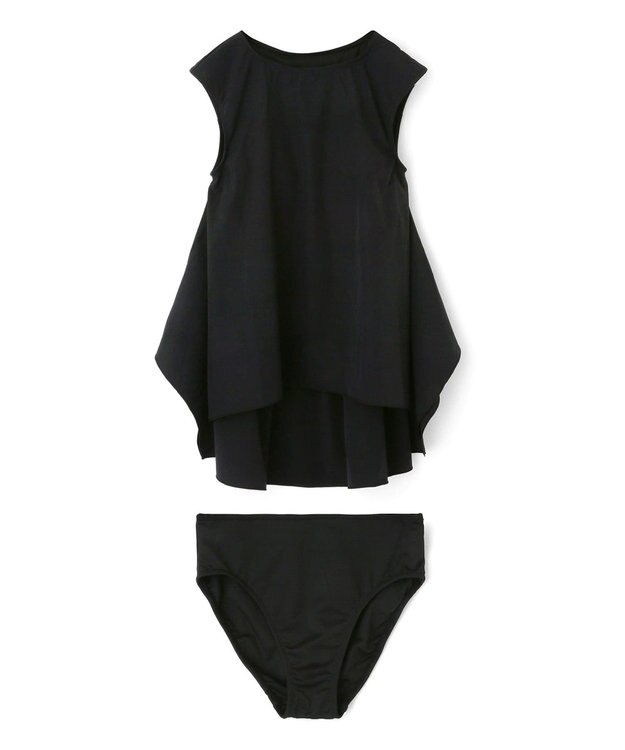 San-ai Resort（三愛水着楽園） 【UPF50＋】　タンクトップキュロット3点セット　9M・11L　【San-ai Resort（サンアイリゾート）】 ブラウン