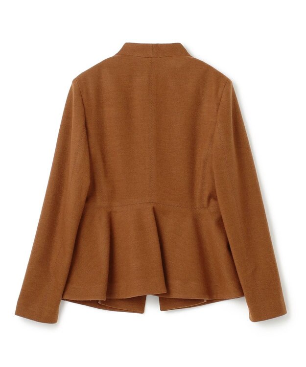 BEIGE， 【S-size】MAZARINE / ノーカラージャケット L.Brown