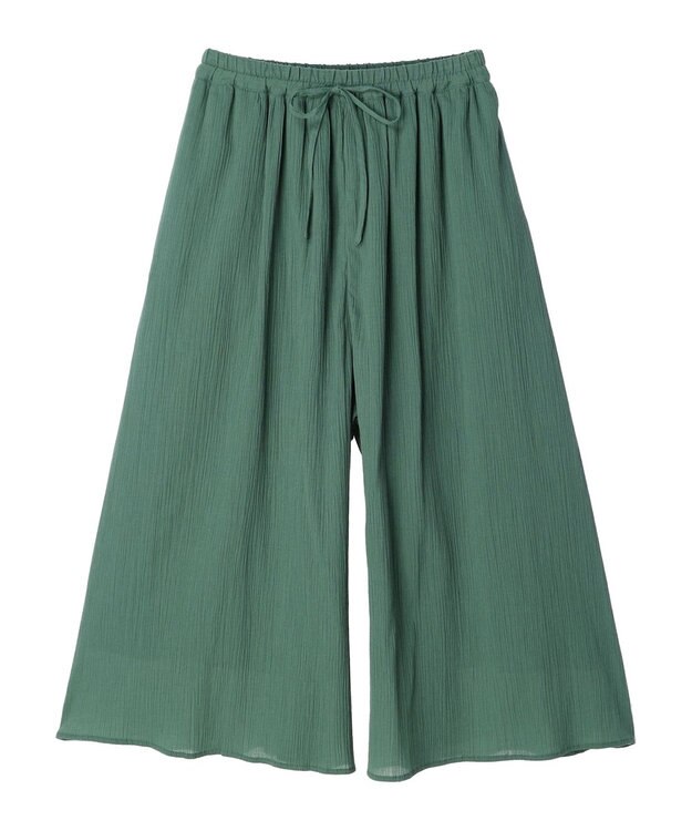 earth music&ecology ガウチョパンツ Green