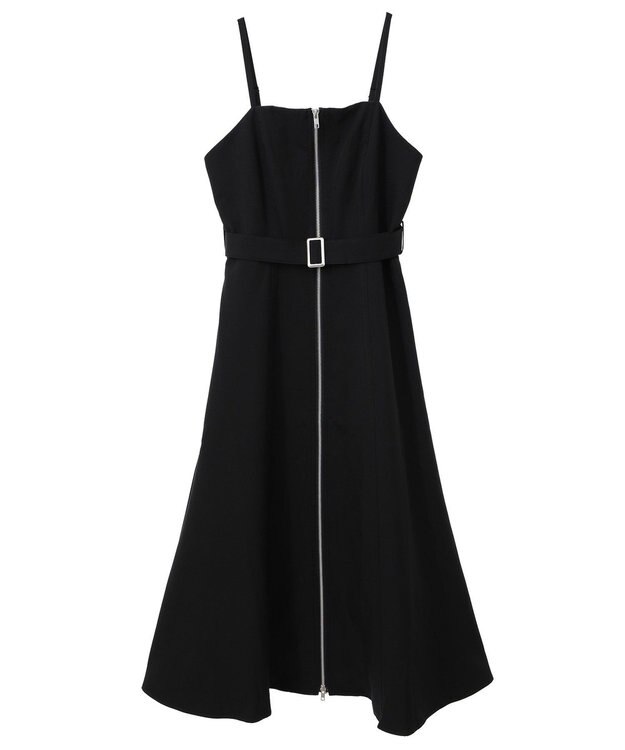 earth music&ecology ダブルジップキャミワンピース Black