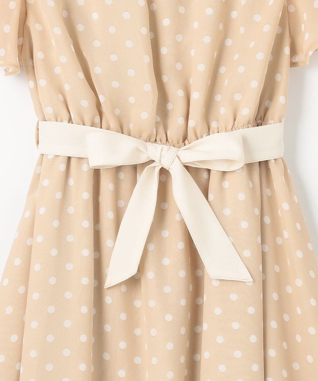 組曲 KIDS 【150-160㎝】アメリドット ワンピース ベージュ