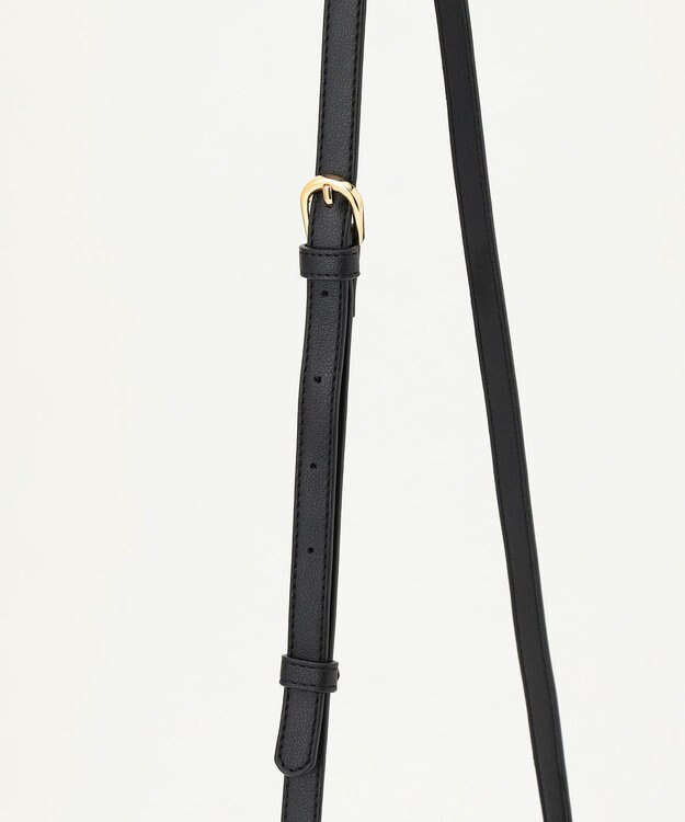 LA BAGAGERIE グリッドキルティングショルダー ブラック