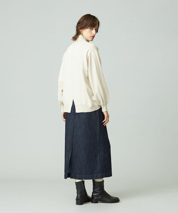 J.PRESS YORK STREET 【WOMEN】ANTI PILLING WOOL ロールネックニット アイボリー系