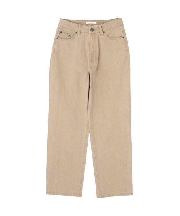 AMERICAN HOLIC ルーズストレートカラーデニムパンツ Beige