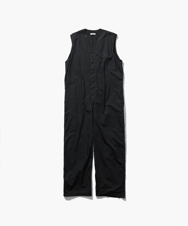 ATON NATURAL DYED COTTON LAWN | ジャンプスーツ BLACK