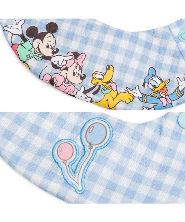 PET PARADISE ディズニー ミッキーマウス クール バンダナ 《風船柄》 小型犬 ホワイト×ブルー