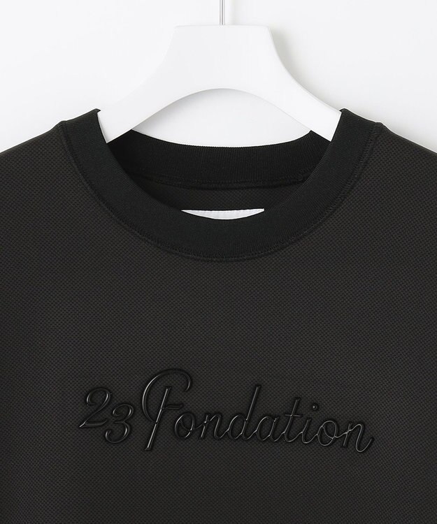 23区GOLF タウンユースにも使える【23Fondation/MEN】BASIC トレーナー ブラック系