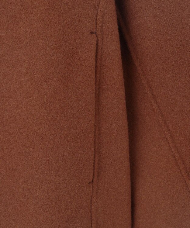 自由区 S ライトリバーノーカラー ジャケット ダークキャメル