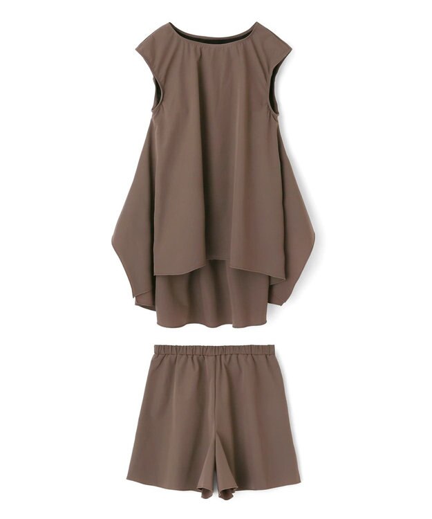 San-ai Resort（三愛水着楽園） 【UPF50＋】　タンクトップキュロット3点セット　9M・11L　【San-ai Resort（サンアイリゾート）】 ブラウン