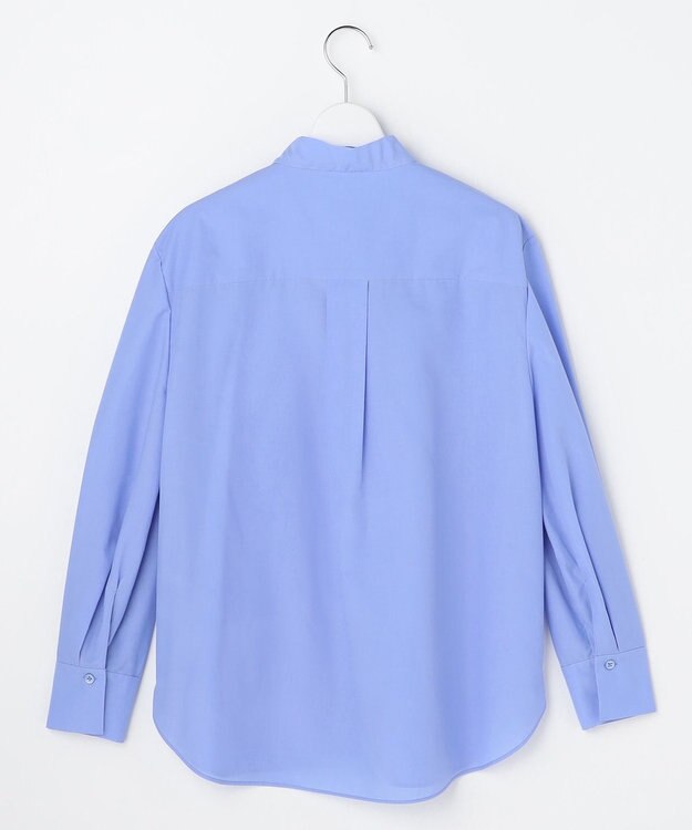 自由区 L 【カタログ掲載】ナチュラルタッチボウタイ ブラウス サックス