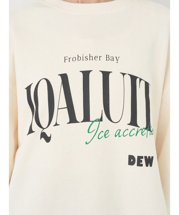 earth music&ecology アソートロゴスウェット Ivory