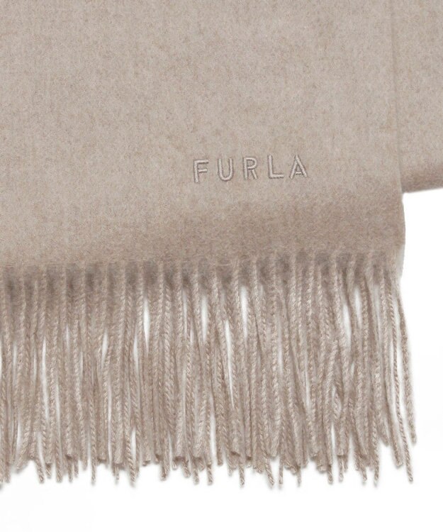 MOONBAT 【洗えるカシミヤ/大人百花1月号掲載】FURLA カシミヤ100%超大判無地 ストールマフラー／幅70cm ベージュ