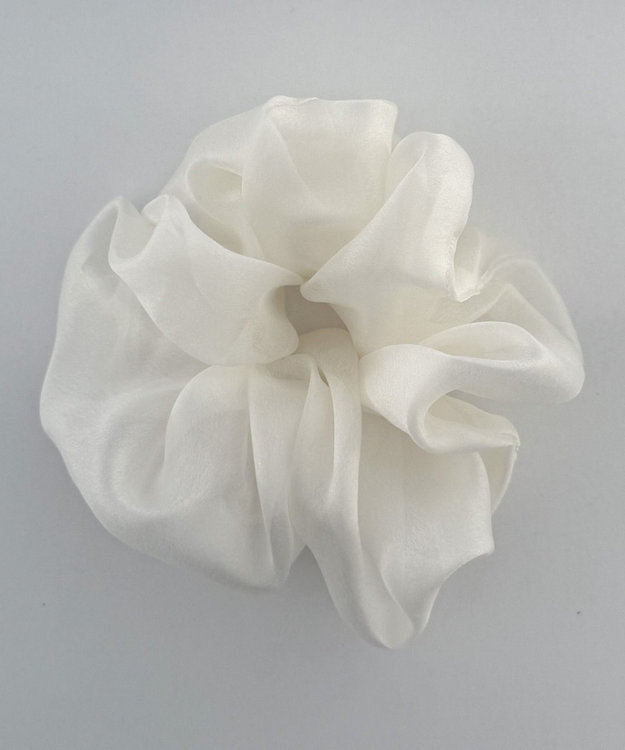 WEGO LキラキラBIGシュシュ オフホワイト