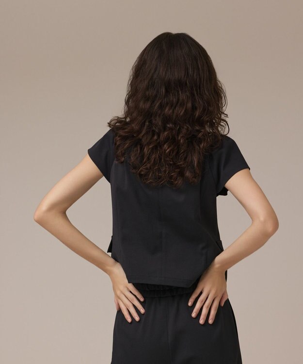 GRACE CONTINENTAL コンパクトジャケットトップ ブラック