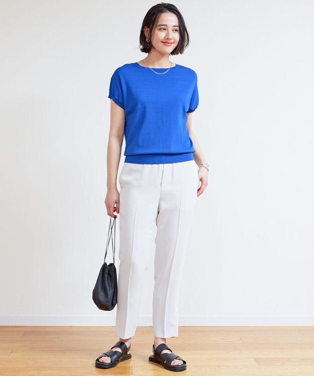 UNFILO カラー テーパードパンツ グレージュ