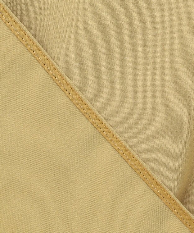 ICB L 【洗える】ライトダブルクロス クロップドシャツ クレイベージュ系