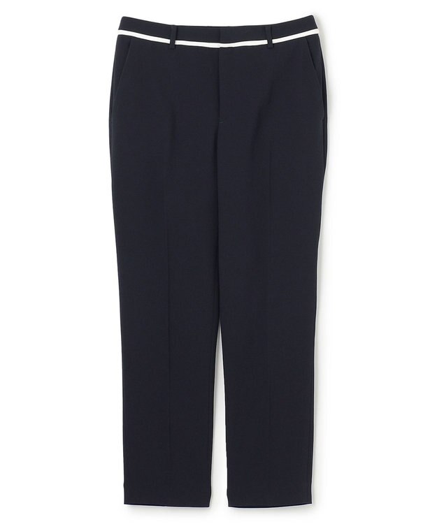 BEIGE， 【洗える・L-size】CINDY / クロップドパンツ Navy × White