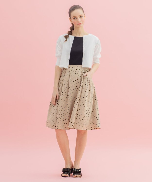 TOCCA 【洗える！】PRINTEMPS ドレス ベージュ系5