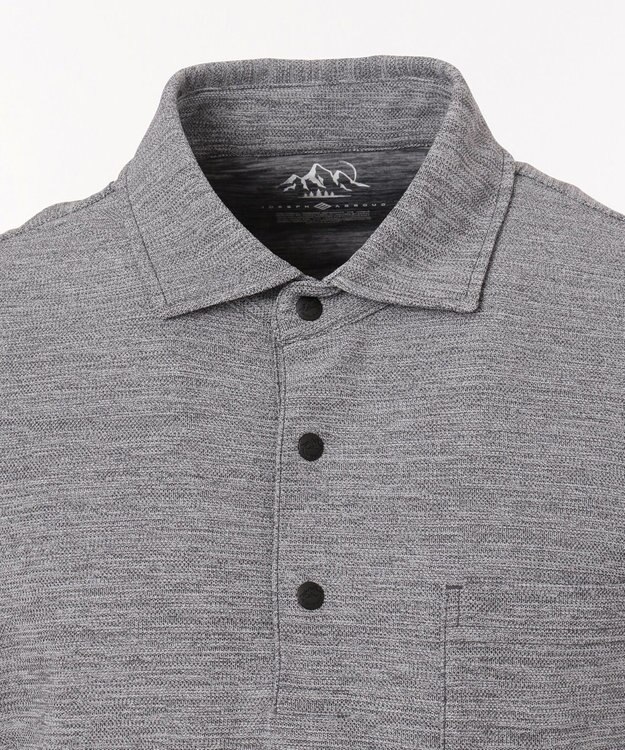 JOSEPH ABBOUD MOUNTAIN クールスキン鹿の子 ポロシャツ ライトグレー系