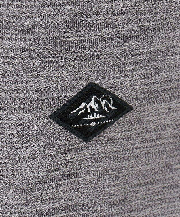 JOSEPH ABBOUD MOUNTAIN クールスキン鹿の子 ポロシャツ ライトグレー系
