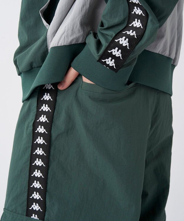 OP／FILA 【Kappa】バンダ ナイロントラックパンツ グリーン