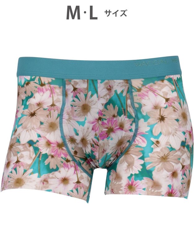 WACOAL MEN WACOAL MEN ボクサーパンツ 【気持ちいいパンツ】 動いてもズレにくい フロントの安定性・快適性 前閉じ 下着 メンズ WT3439 /ワコールメン ターコイズ