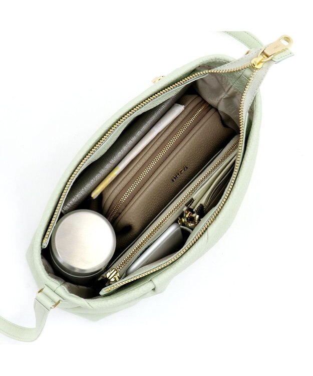 IBIZA エレガンシア　ショルダーバッグ ペールグリーン