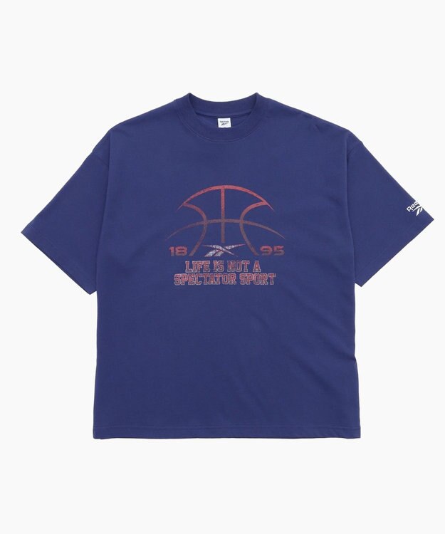 WEGO 【ユニセックス着用ITEM】別注ReebokスポーツロゴT（SS） Dブルー