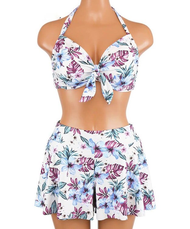 San-ai Resort（三愛水着楽園） 4点セット水着【San-ai Resort（サンアイリゾート）】 ベージュ