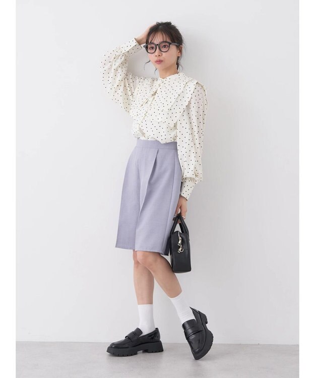 earth music&ecology ＳＥＴ２点　２ＷＡＹスカパン Grayish Blue