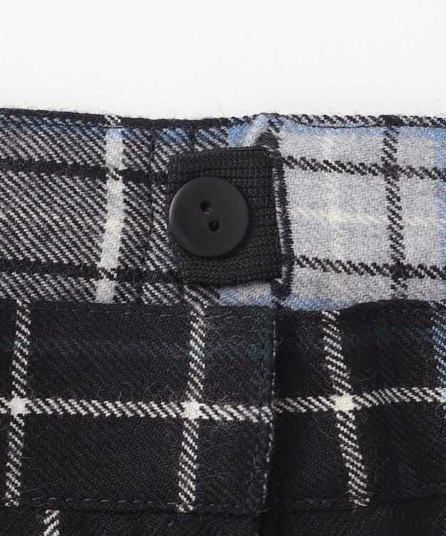 組曲 KIDS 【150-170cm】ウール綾チェック スカート（リボン付き） ネイビー系5