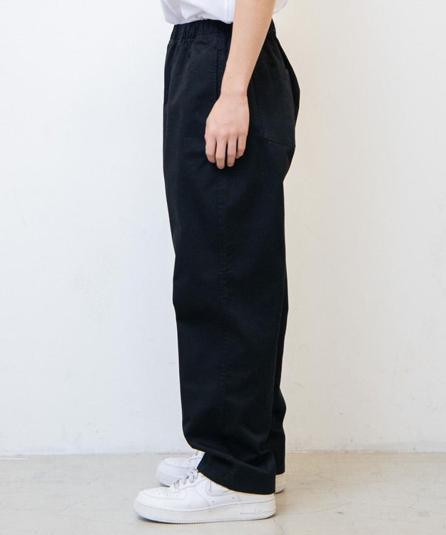 WEGO 【ウエストゴム/手洗い可】チノイージーパンツ ブラック