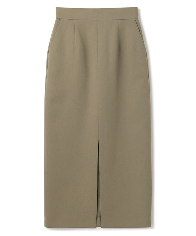 uncrave 【吸水速乾・洗濯機洗い可】エコ ドライ チノ Ｉラインスカート（uncrave STANDARD） ライトカーキ