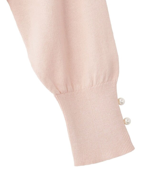 Maison de FLEUR ビジューリボンカーディガン Pink