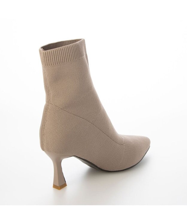 MODE ET JACOMO <noyau>ストレッチショートブーツ ベージュ