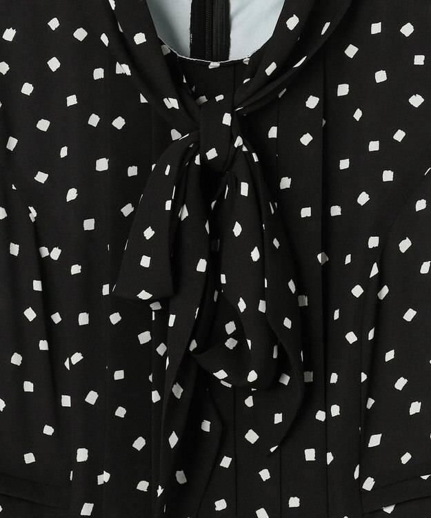 TOCCA 【八木アリサさん着用】【消臭】PROMISE RIBBON ROSETTE ドット柄ドレス ブラック系5