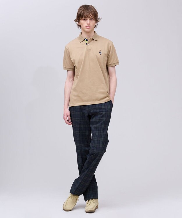 J.PRESS MEN クールマックスサッカー ステムテーパードパンツ ネイビー系3