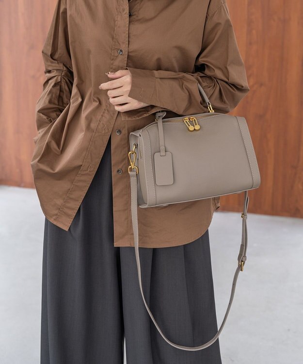 style code ［RICKERS/リッカーズ］ナチュラルレザーミニボストンバッグ グレー