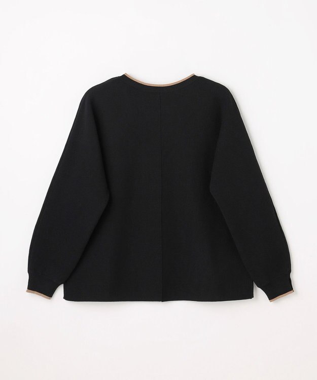 ANY L 【2SET】バイカラーニット×スエードスカートセット ブラック×キャメル