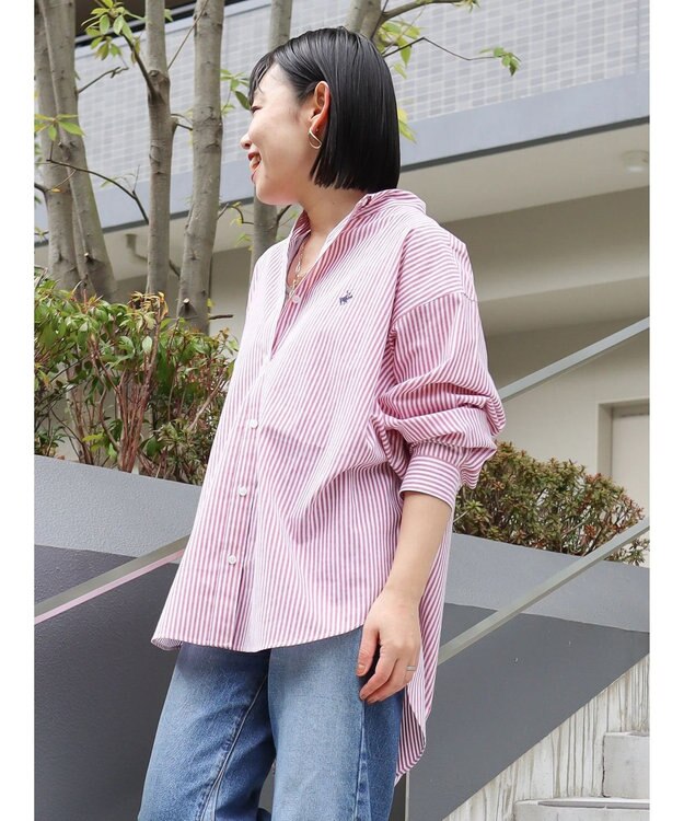 AMERICAN HOLIC ドロップショルダーＢＩＧシャツ／Ｂ．ＨＰＯＬＯＣＬＵＢ Red