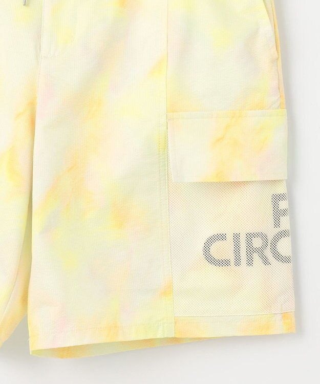 PW CIRCULUS 【MEN】タイダイ メッシュカーゴショーツ ゴルフ イエロー系5