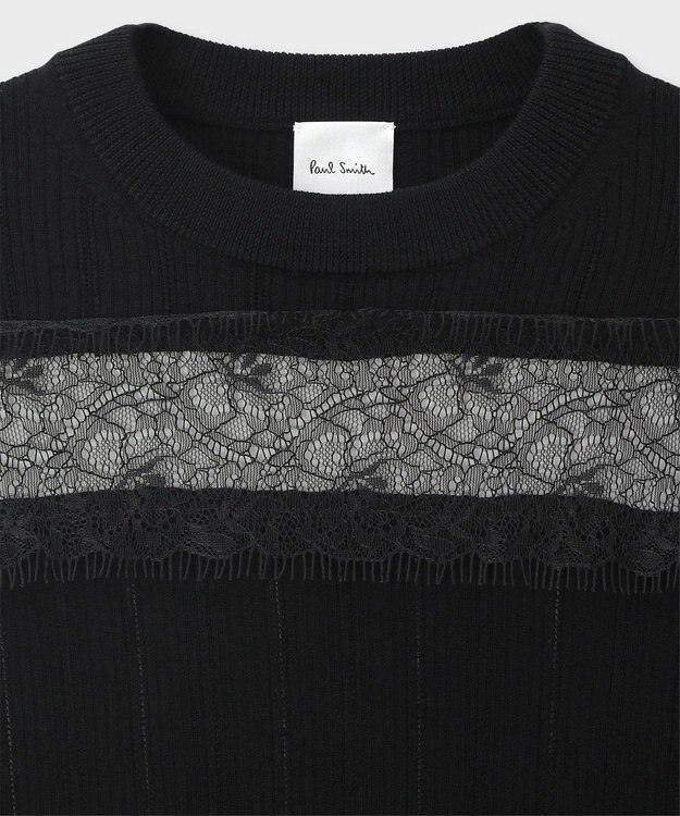 Paul Smith シースルーレース ニット ブラック