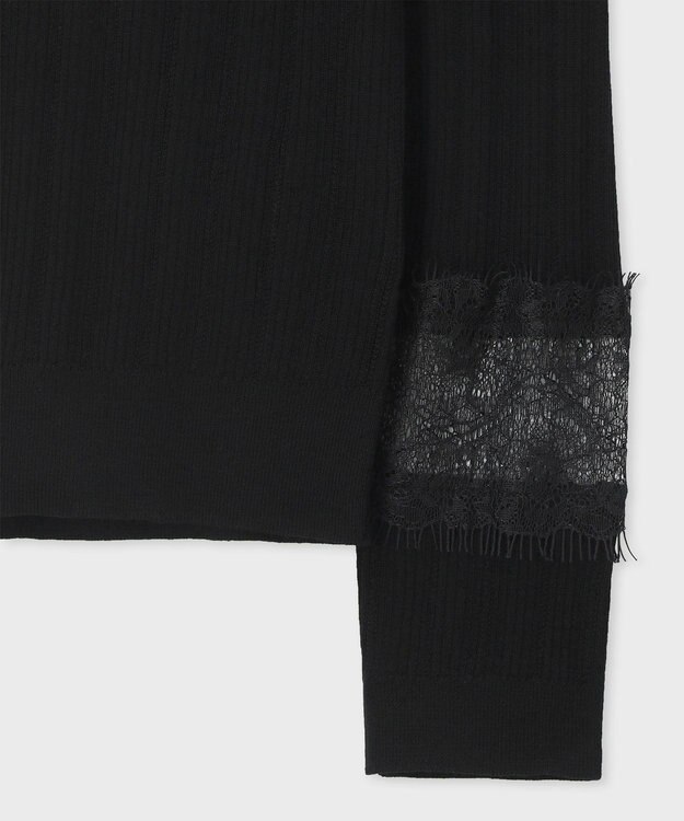 Paul Smith シースルーレース ニット ブラック