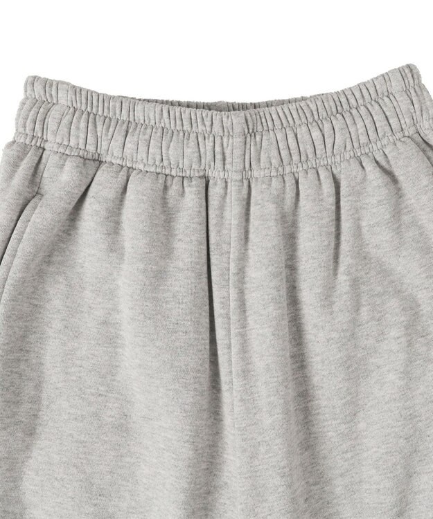 WEGO 【裏起毛】サイドリボンスウェットパンツ 杢グレー