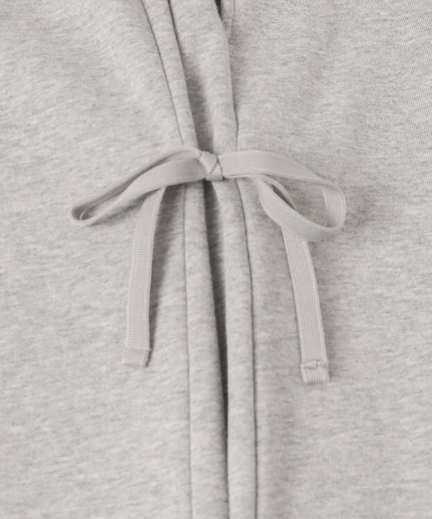 WEGO 【裏起毛】サイドリボンスウェットパンツ 杢グレー