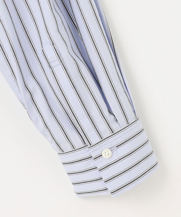 組曲 コットンシャーティング ベーシックシャツ サックスブルー系1