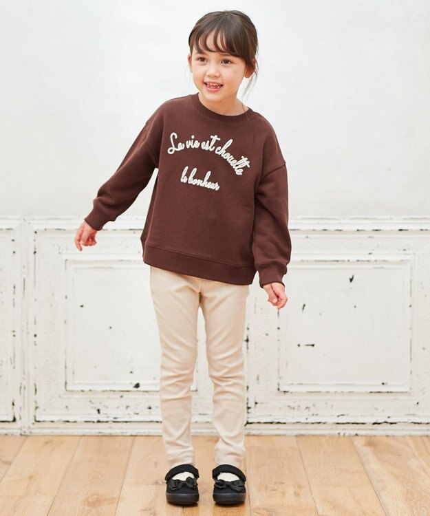 ANY KIDS ドリームストレッチ裏起毛パンツ ミルキーベージュ