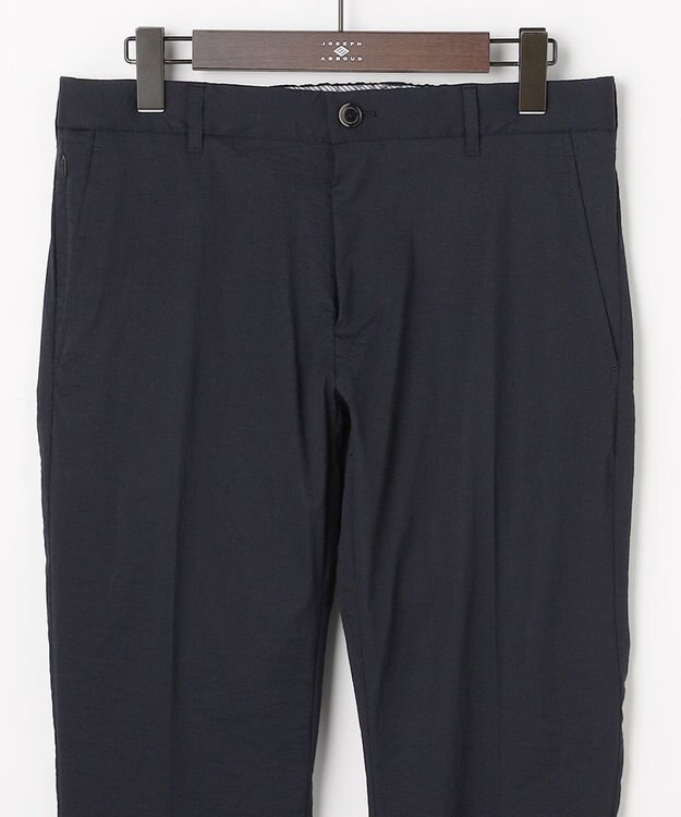 JOSEPH ABBOUD 【ウエストも伸びる!・ストレッチ】 ハイパワーピケストレッチ パンツ 26SSモデル ネイビー系